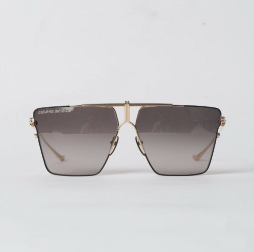 Chrome Hearts Glasses Sunglasses NIPPLY – MATTE BLACKGOLD PLATED 1