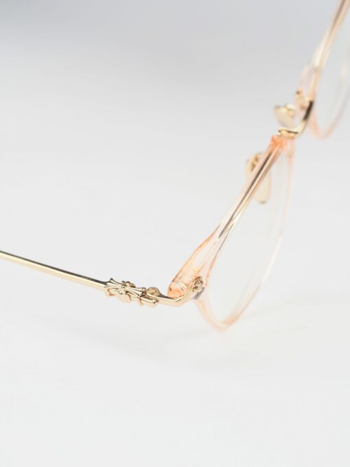 Chrome Hearts Glasses Sunglasses SHAGASS 51 – PINK CRYSTALGOLD PLATED 1