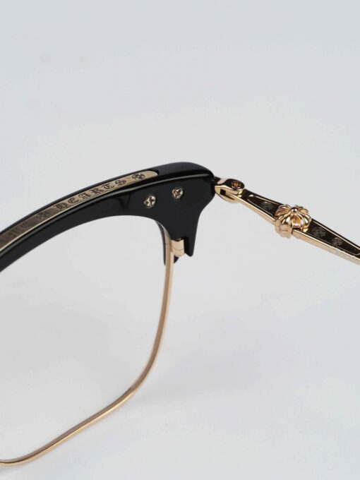 Chrome Hearts Glasses Sunglasses SLUNTRADICTION 52 – BLACKGOLD PLATED 6