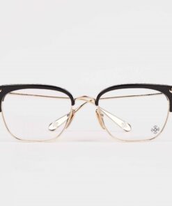 Chrome Hearts Glasses Sunglasses SLUNTRADICTION BLACK GOLD PLATED 1