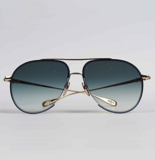 Chrome Hearts Glasses Sunglasses STEPPIN BLU – SKYSCRAPERGOLD PLATED 1