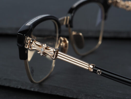 Chrome Hearts glasses BONENNOISSEUR II – BLACKGOLD PLATED 1