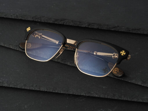 Chrome Hearts glasses BONENNOISSEUR II – BLACKGOLD PLATED 2