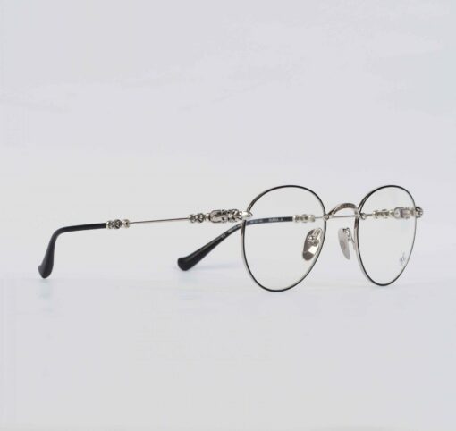 Chrome Hearts glasses BUBBA A – MATTE BLACKSHINY SILVER 2