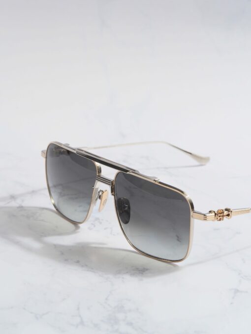 Chrome Hearts glasses Chrome Hearts Sunglasses MAGNUM I – GOLD PLATEDSHINY SILVER 3