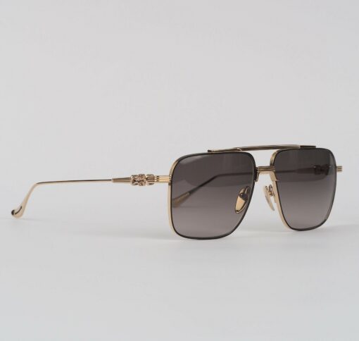 Chrome Hearts glasses Chrome Hearts Sunglasses MAGNUM I – MATTE BLACKSTAINLESS STEELGOLD PLATED 1