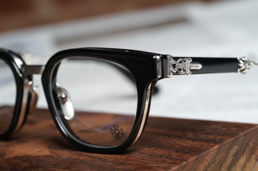 Chrome Hearts glasses Duck Butter BLACKSHINY SILVER 2