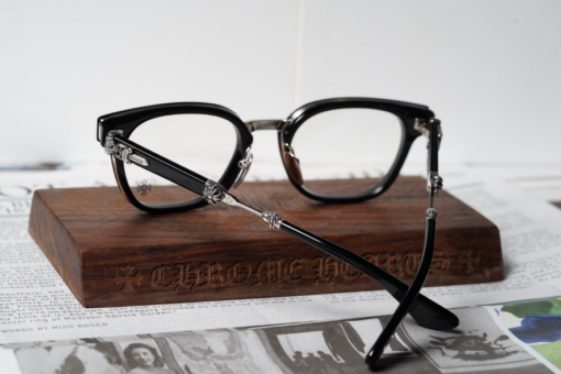 Chrome Hearts glasses Duck Butter BLACKSHINY SILVER 3