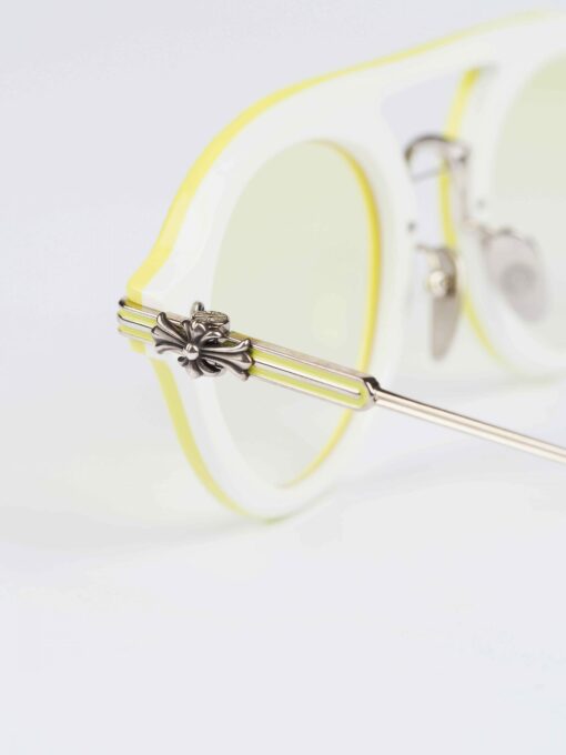 Chrome Hearts glasses HONEY TUNNEL – TWEETY WHITESHINY SILVER 2