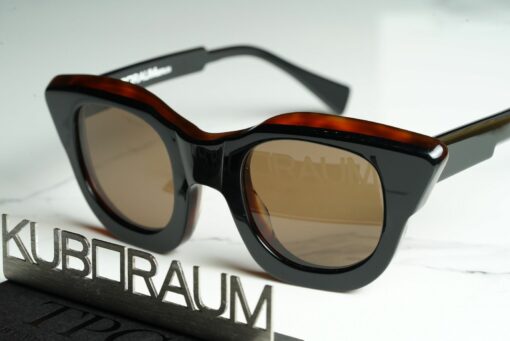 Kuboraum Glasses Sunglasses Mask U10 Havana Black Shine 1