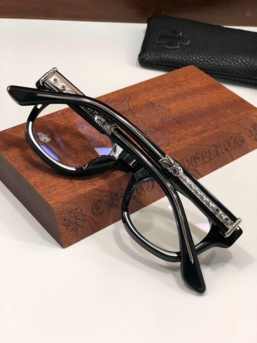 Chrome Hearts Glasses JENNA TAIL YEA Black Silver 1