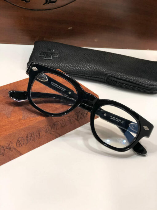 Chrome Hearts Glasses JENNA TAIL YEA Black Silver 2