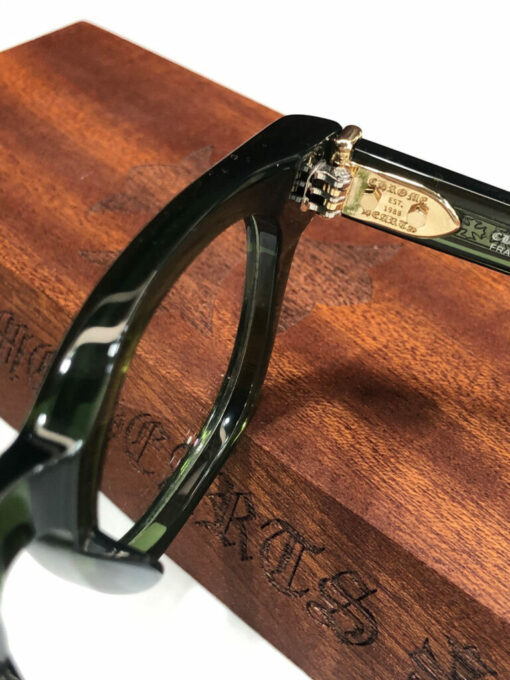 Chrome Hearts Glasses JENNA TAIL YEA DARK OLIVE GOLD 5