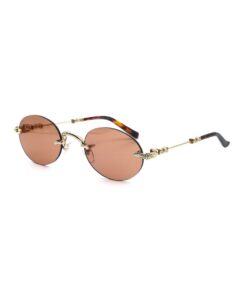 Chrome Hearts Sunglasses frame Bone Prone IV Gold Plated