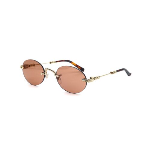 Chrome Hearts Sunglasses frame Bone Prone IV Gold Plated