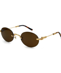 Chrome Hearts Sunglasses frame BONE PRONE Gold Plated