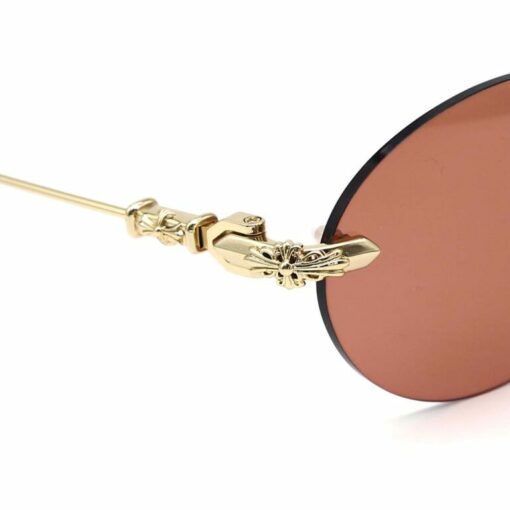 Chrome Hearts Sunglasses frame BONE PRONE Gold Plated 8