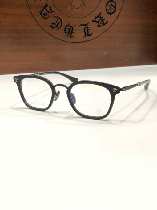 Chrome Hearts Glasses frame Strapadictome Black Silver 925