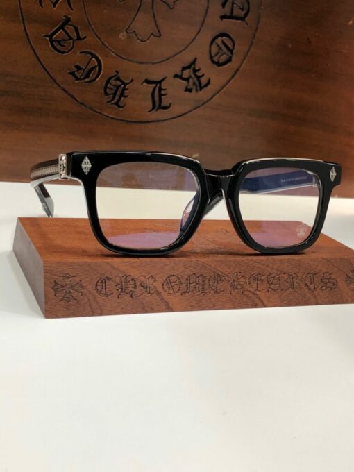 Chrome Hearts Sunglasses frame Ambidixtrous Black Silver 925