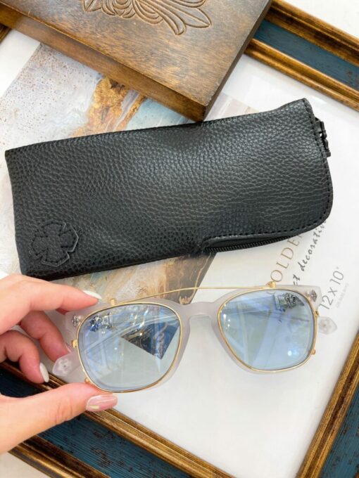 Chrome Hearts Sunglasses frame Pump Me Graphite Silver 925 2