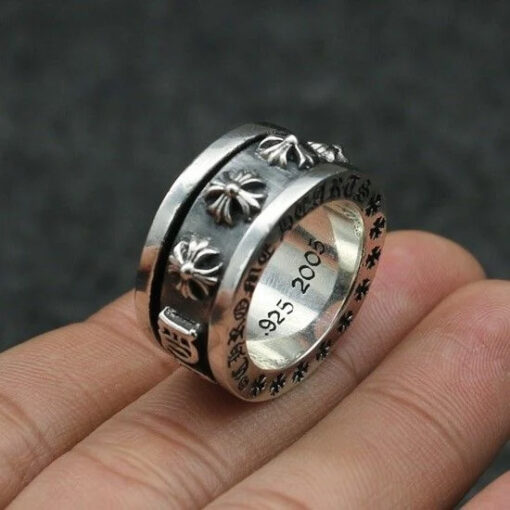 Chrome Hearts Ring Rotating 925 Silver 4