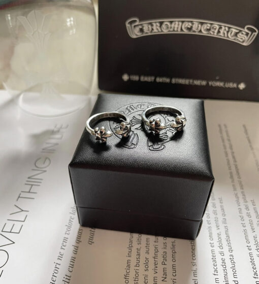 Chrome Hearts Ring Iris Flower 925 Silver CH 22 1