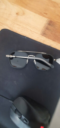 Chrome Hearts Sunglasses Hotation BlackSilver 2